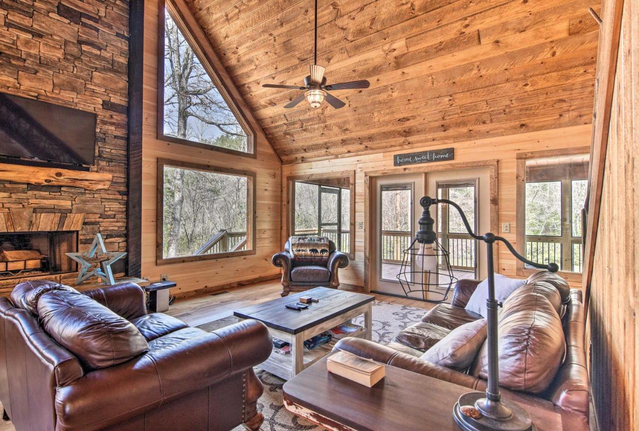 Modern Murphy Cabin With Nottely River Views! Exterior foto