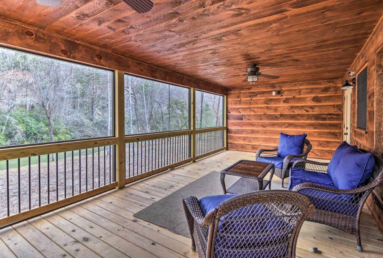 Modern Murphy Cabin With Nottely River Views! Exterior foto