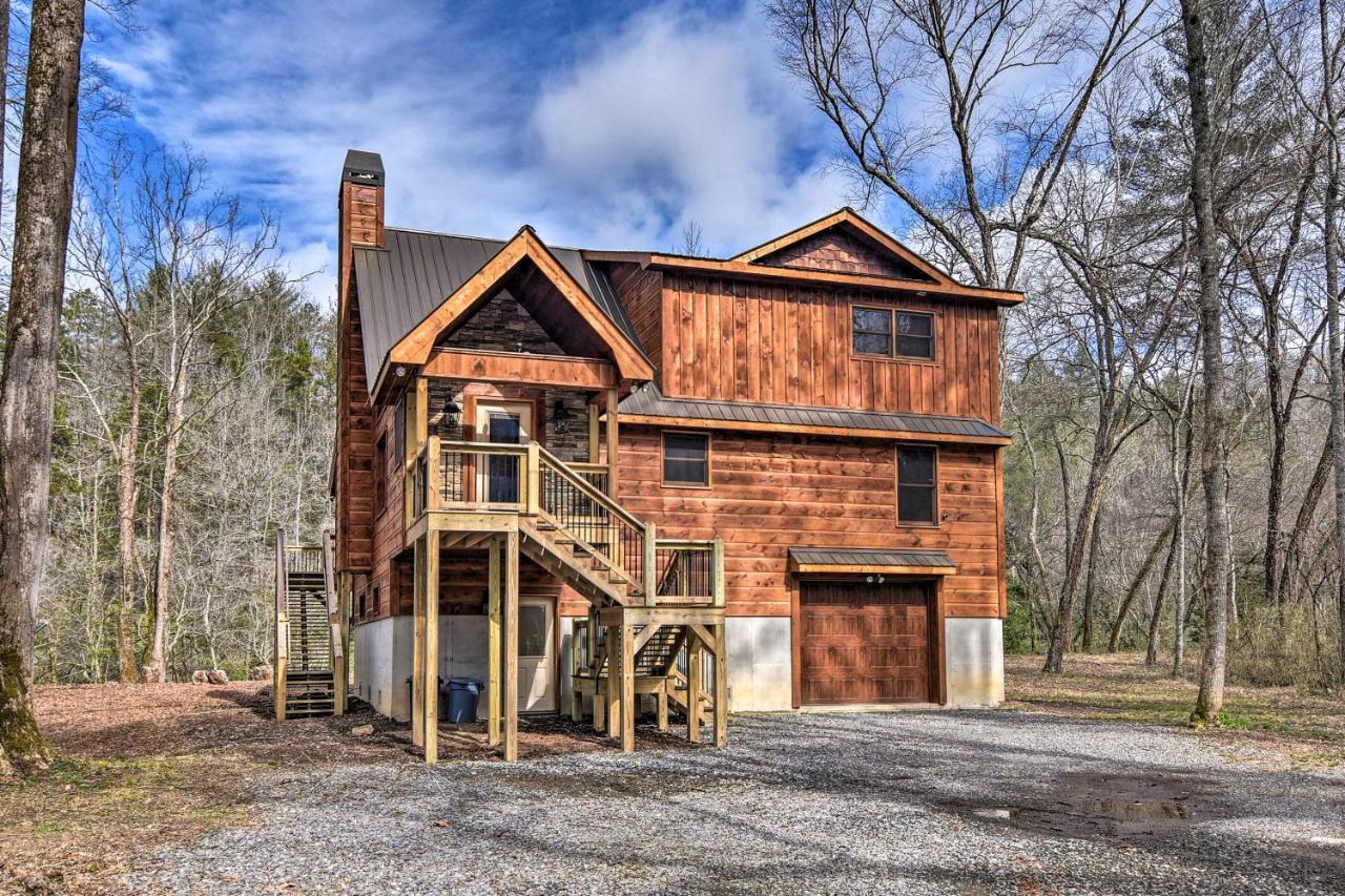 Modern Murphy Cabin With Nottely River Views! Exterior foto