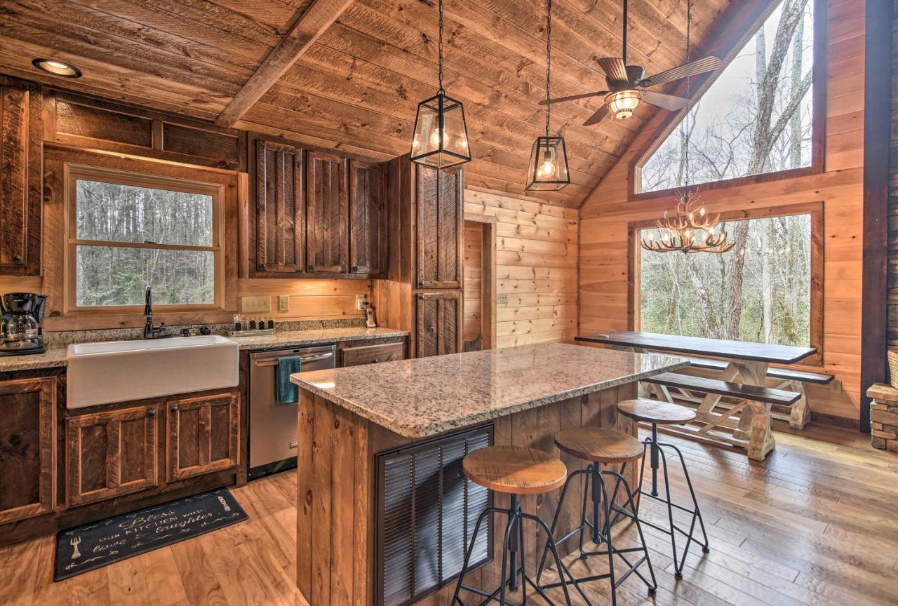 Modern Murphy Cabin With Nottely River Views! Exterior foto